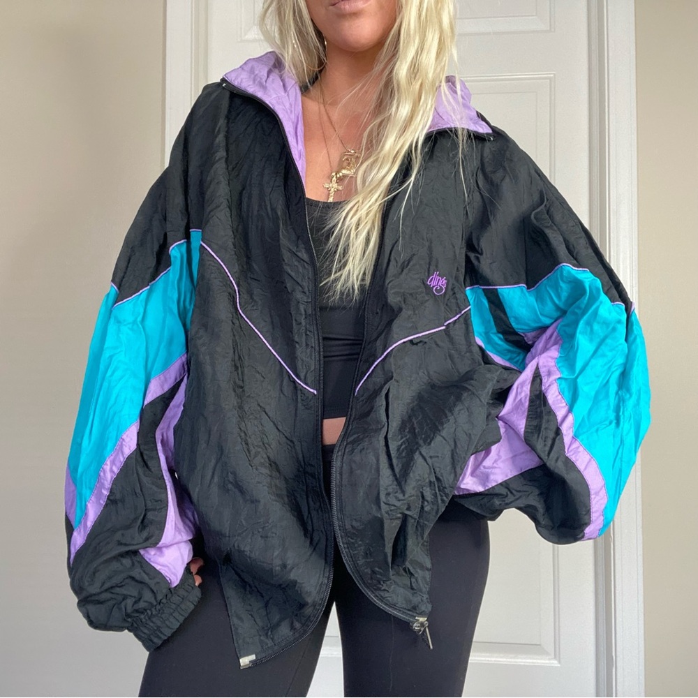 90s Vintage Windbreaker Track Top Jacket